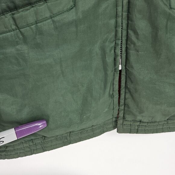 Vintage Golden Fleece Jacket Mens 40 Industrial Outerwear Olive Green Coat - Picture 5 of 13